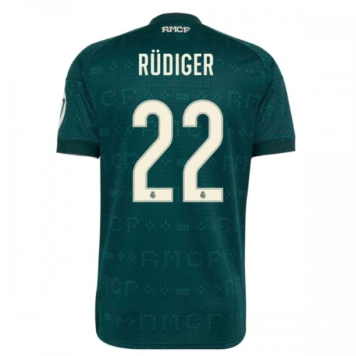 Fodboldtøj Real Madrid Rudiger 22 Udebanetrøje 2026-27 Fodboldtøj Real Madrid Rudiger 22 Udebanetrøje 2026-27