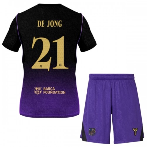 Fodboldsæt FC Barcelona Frenkie de Jong 21 Udebanetrøje 2026-27 TIL Børn Fodboldsæt FC Barcelona Frenkie de Jong 21 Udebanetrøje 2026-27 TIL Børn