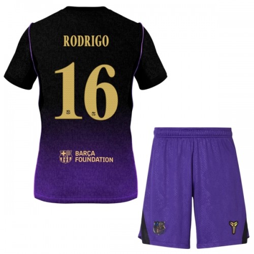 Fodboldsæt FC Barcelona Rodrigo 16 Udebanetrøje 2026-27 TIL Børn Fodboldsæt FC Barcelona Rodrigo 16 Udebanetrøje 2026-27 TIL Børn