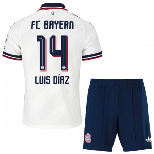 Fodboldsæt FC Bayern München Luis Diaz 14 Udebanetrøje 2026-27 TIL Børn Fodboldsæt FC Bayern München Luis Diaz 14 Udebanetrøje 2026-27 TIL Børn