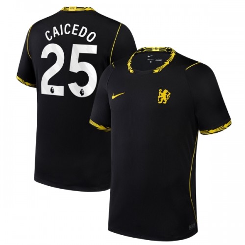 Fodboldtøj Chelsea Caicedo 25 Udebanetrøje 2026-27 Fodboldtøj Chelsea Caicedo 25 Udebanetrøje 2026-27