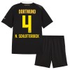 Fodboldsæt Borussia Dortmund N. Schlotterbeck 4 Udebanetrøje 2026-27 TIL Børn Fodboldsæt Borussia Dortmund N. Schlotterbeck 4 Udebanetrøje 2026-27 TIL Børn