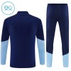 Ajax Trænings Sweatshirt 2026-27 Kvart-Zip Blå TIL Børn