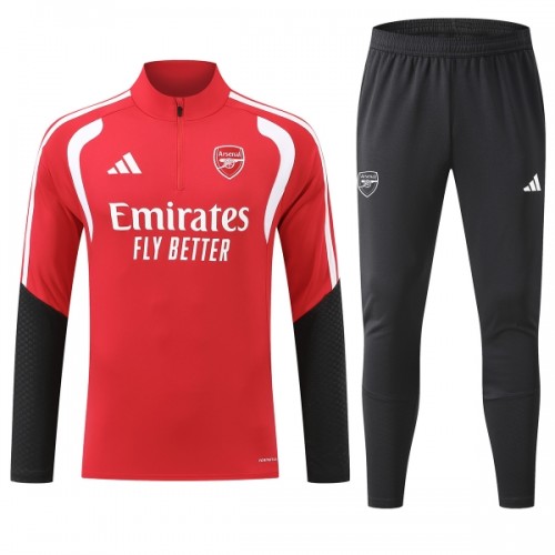 Arsenal Trænings Sweatshirt 2026-27 Kvart-Zip Rød Arsenal Trænings Sweatshirt 2026-27 Kvart-Zip Rød