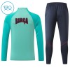 Barcelona Trænings Sweatshirt 2026-27 Kvart-Zip Grøn TIL Børn