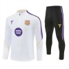 Barcelona Trænings Sweatshirt 2026-27 Kvart-Zip Hvid Barcelona Trænings Sweatshirt 2026-27 Kvart-Zip Hvid
