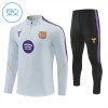Barcelona Trænings Sweatshirt 2026-27 Kvart-Zip Hvid TIL Børn Barcelona Trænings Sweatshirt 2026-27 Kvart-Zip Hvid TIL Børn