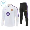 Barcelona Trænings Sweatshirt 2026-27 Kvart-Zip Hvid TIL Børn Barcelona Trænings Sweatshirt 2026-27 Kvart-Zip Hvid TIL Børn