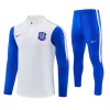 Chelsea Trænings Sweatshirt 2026-27 Kvart-Zip Hvid Chelsea Trænings Sweatshirt 2026-27 Kvart-Zip Hvid