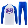 Chelsea Trænings Sweatshirt 2026-27 Kvart-Zip Hvid