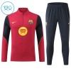 FC Barcelona Trænings Sweatshirt 2026-27 Kvart-Zip Rød TIL Børn FC Barcelona Trænings Sweatshirt 2026-27 Kvart-Zip Rød TIL Børn