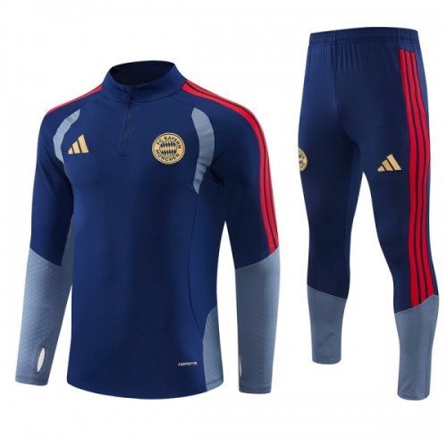 FC Bayern München Trænings Sweatshirt 2026-27 Kvart-Zip Blå FC Bayern München Trænings Sweatshirt 2026-27 Kvart-Zip Blå