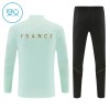 Frankrig Trænings Sweatshirt 2026-27 Kvart-Zip Hvid TIL Børn