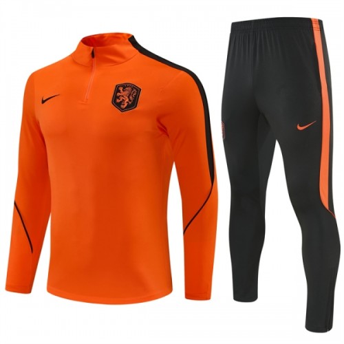Holland Trænings Sweatshirt 2026-27 Kvart-Zip Orange Holland Trænings Sweatshirt 2026-27 Kvart-Zip Orange