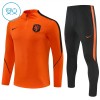 Holland Trænings Sweatshirt 2026-27 Kvart-Zip Orange TIL Børn Holland Trænings Sweatshirt 2026-27 Kvart-Zip Orange TIL Børn