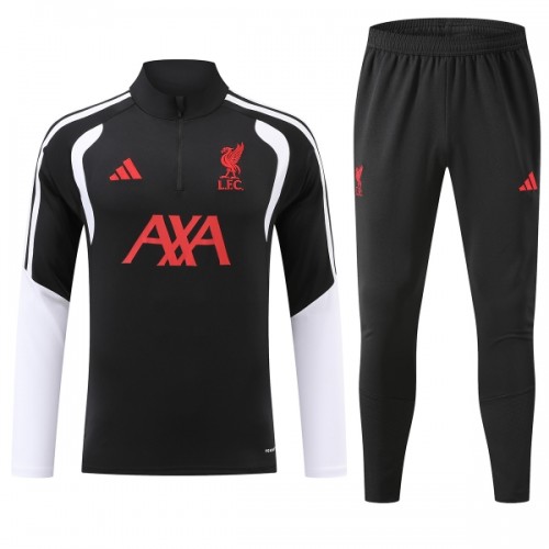Liverpool Trænings Sweatshirt 2026-27 Kvart-Zip Sort Liverpool Trænings Sweatshirt 2026-27 Kvart-Zip Sort