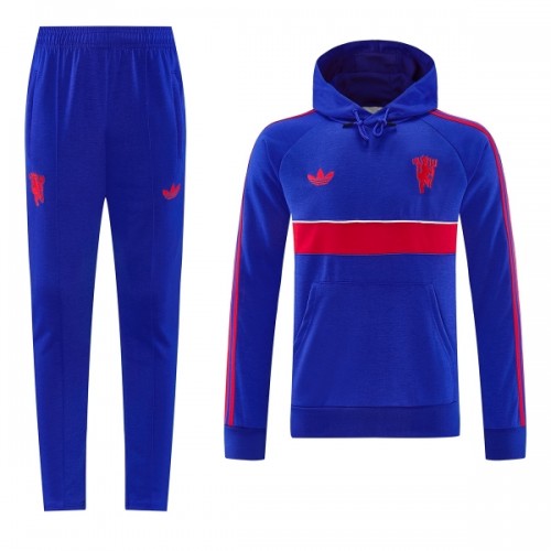 Manchester United Hoodie Trænings Sweatshirt 2026-27 Blå Manchester United Hoodie Trænings Sweatshirt 2026-27 Blå