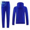 Manchester United Hoodie Trænings Sweatshirt 2026-27 Blå TIL Børn