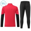 Manchester United Trænings Sweatshirt 2026-27 Kvart-Zip Rød TIL Børn