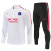 Paris Saint-Germain Trænings Sweatshirt 2026-27 Kvart-Zip Hvid Paris Saint-Germain Trænings Sweatshirt 2026-27 Kvart-Zip Hvid