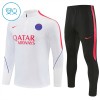 Paris Saint-Germain Trænings Sweatshirt 2026-27 Kvart-Zip Hvid TIL Børn Paris Saint-Germain Trænings Sweatshirt 2026-27 Kvart-Zip Hvid TIL Børn