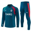 Portugal Trænings Sweatshirt 2026-27 Kvart-Zip Blå Portugal Trænings Sweatshirt 2026-27 Kvart-Zip Blå