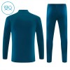 Portugal Trænings Sweatshirt 2026-27 Kvart-Zip Blå TIL Børn