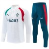 Portugal Trænings Sweatshirt 2026-27 Kvart-Zip Hvid Portugal Trænings Sweatshirt 2026-27 Kvart-Zip Hvid