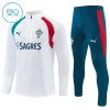 Portugal Trænings Sweatshirt 2026-27 Kvart-Zip Hvid TIL Børn Portugal Trænings Sweatshirt 2026-27 Kvart-Zip Hvid TIL Børn