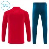 Portugal Trænings Sweatshirt 2026-27 Kvart-Zip Rød TIL Børn