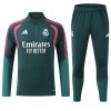 Real Madrid Trænings Sweatshirt 2026-27 Kvart-Zip Grøn Real Madrid Trænings Sweatshirt 2026-27 Kvart-Zip Grøn