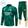 Real Madrid Trænings Sweatshirt 2026-27 Kvart-Zip Grøn TIL Børn Real Madrid Trænings Sweatshirt 2026-27 Kvart-Zip Grøn TIL Børn