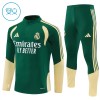 Real Madrid Trænings Sweatshirt 2026-27 Kvart-Zip Grøn TIL Børn Real Madrid Trænings Sweatshirt 2026-27 Kvart-Zip Grøn TIL Børn