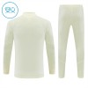 Real Madrid Trænings Sweatshirt 2026-27 Kvart-Zip Hvid TIL Børn