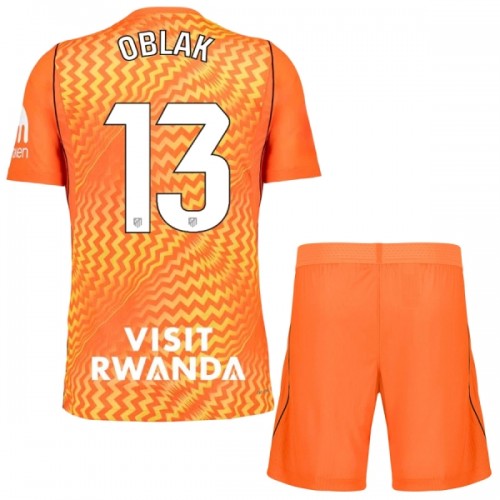 Fodboldsæt Atlético Madrid Oblak 13 Målmandstrøje 2026-27 Orange TIL Børn Fodboldsæt Atlético Madrid Oblak 13 Målmandstrøje 2026-27 Orange TIL Børn
