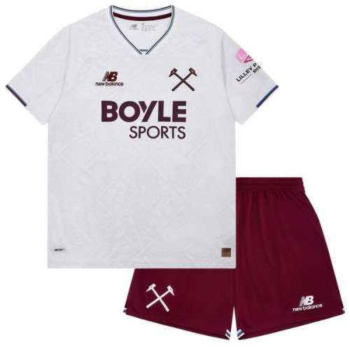 Fodboldsæt West Ham United Udebanetrøje 2026-27 TIL Børn Fodboldsæt West Ham United Udebanetrøje 2026-27 TIL Børn
