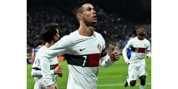 Cristiano Ronaldo scorede 9 mål i 7 kampe og satte dermed rekord i europæisk kvalifikationshistorie
