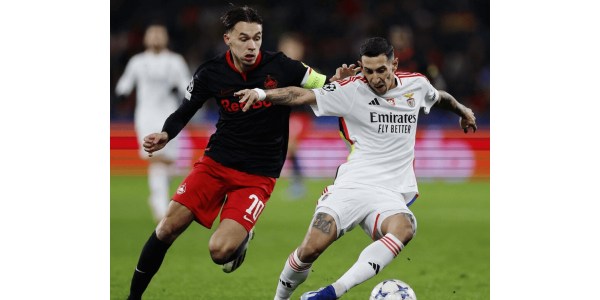 Di Maria scorede direkte fra hjørnesparket for at skinne i Champions League