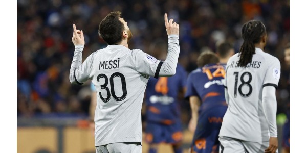 Ligue 1: Paris Saint-Germain 3-1 Montpellier, Messi scorede 1 mål