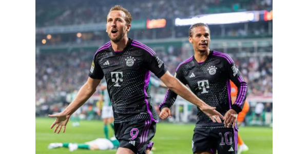 Kane scorede Bayerns første karrieremål i Bundesliga-debuten