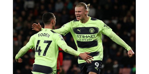 Premier League: Manchester City 4:1 Bournemouth, 2 mål fra Alvarez