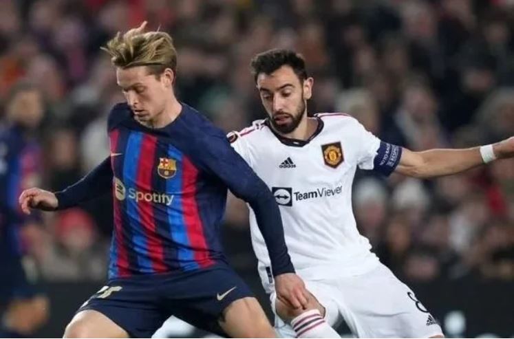 Europa League slutspil, Barcelona uafgjort 2-2 mod Manchester United