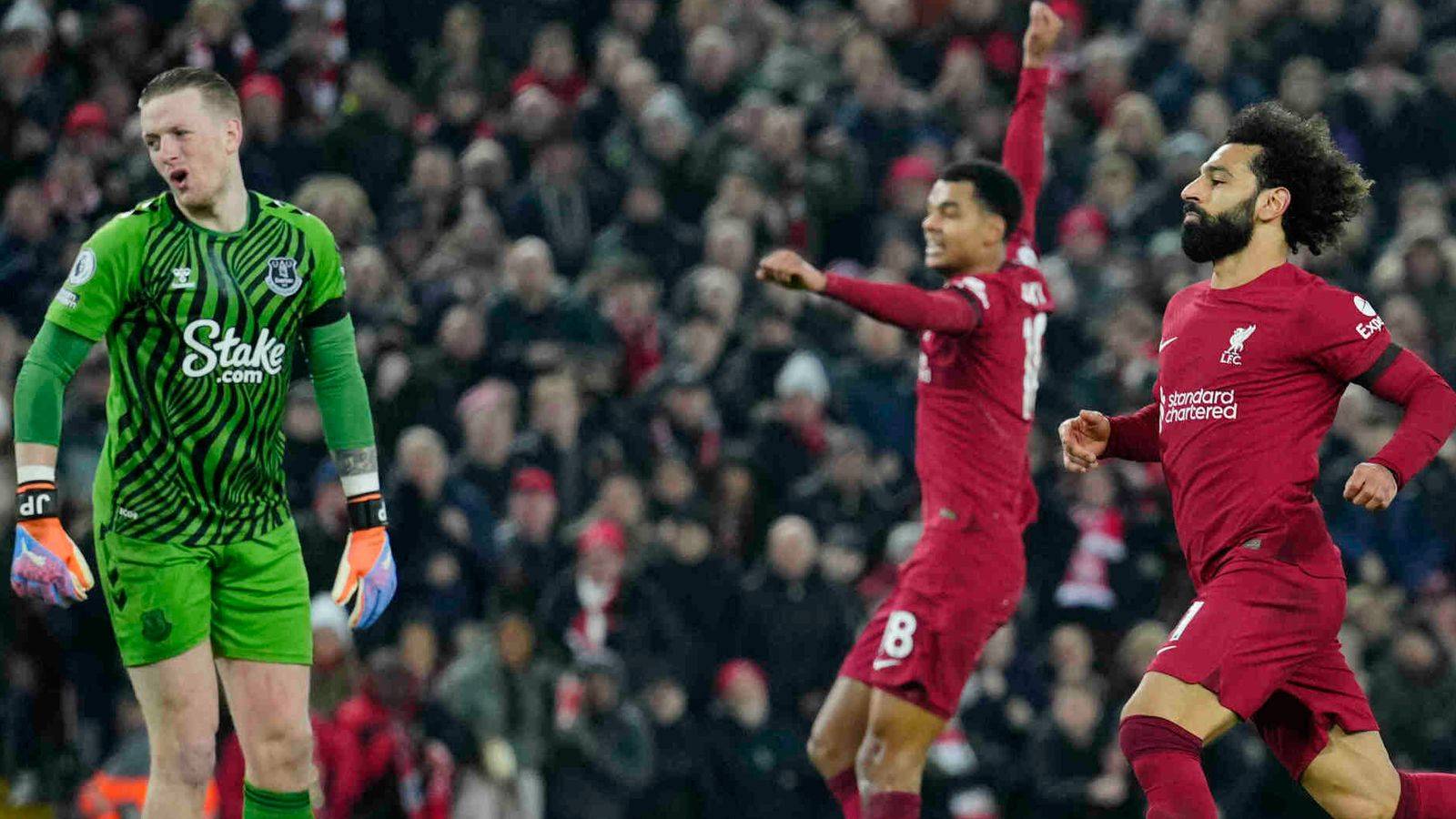Endelig en sejr til Liverpool, 2-0 Everton, Salah scorede & Gakpos første mål